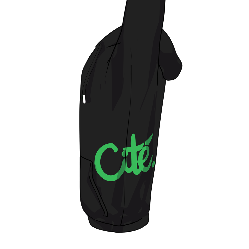  [1/1] Hoodie CITÉ. (Vert/S)
