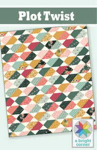 Image 1 of Plot Twist quilt pattern - PAPER pattern