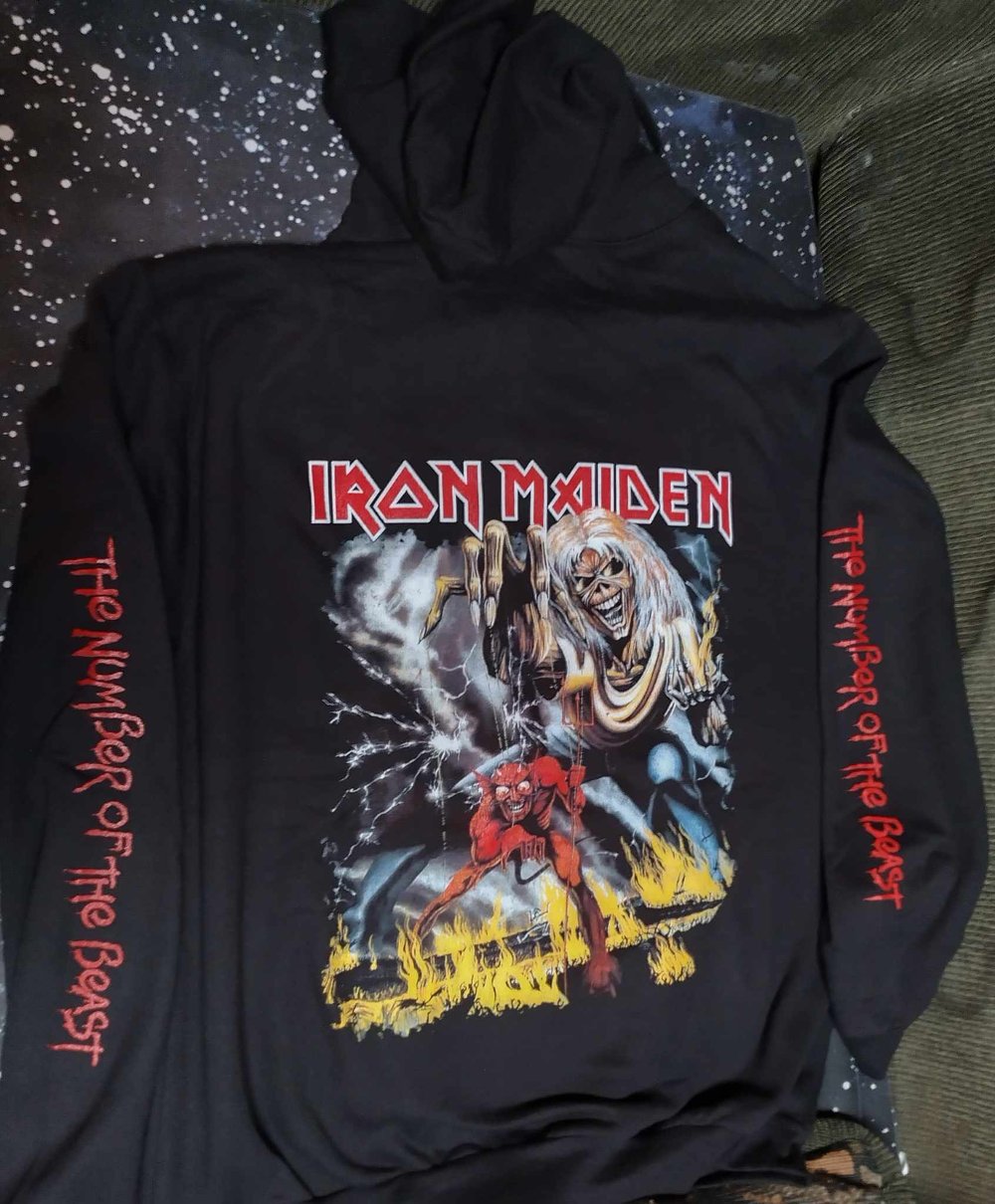Iron Maiden Number of the beast Zip-Up HOODIE