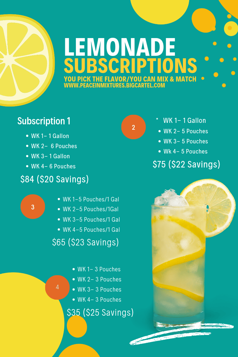 Image of Lemonade Subscriptions