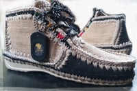 Earthy Crochet Hightop Shoe