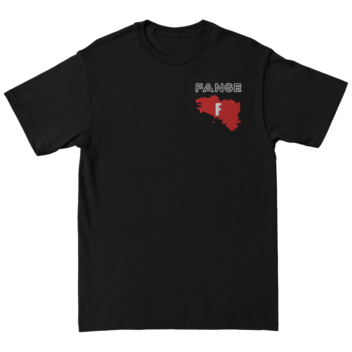 Image of "Kenavo" Embroidered Black T-Shirt