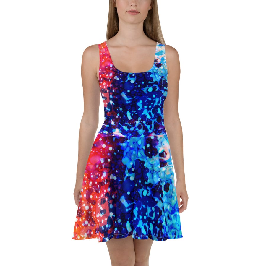 Image of NEW- "Fire and Ice" Skater Dress