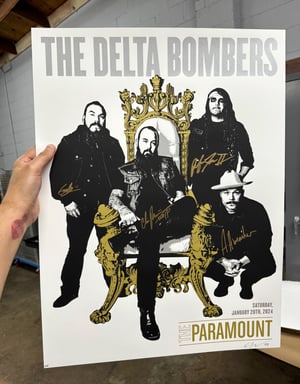 Delta Bombers Gig Poster (Signed by Band)