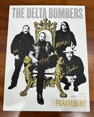 Delta Bombers Gig Poster (Signed by Band)