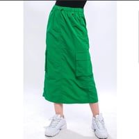 Green Windbreaker Skirt