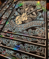 Image 1 of 5 YEAR ANNIVERSARY NASHVILLE FOIL POSTER