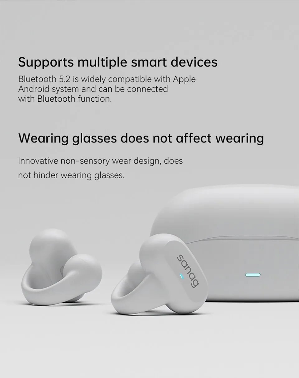 Sanag Z50s Open Ear Air TWS Earphone Bluetooth Wireless With Panoramic Sound