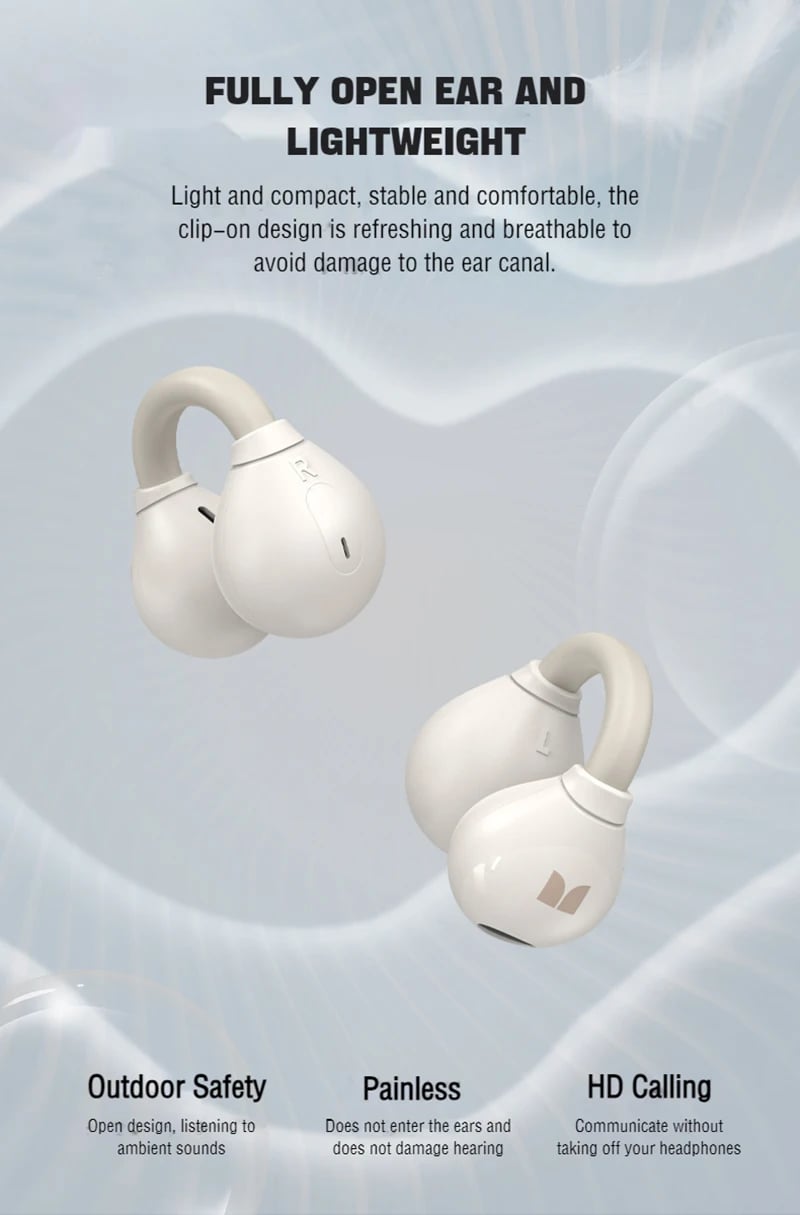 Monster Ear Bone Headphones AC 500 Bluetooth 5.3 Ear Clip