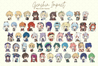 Image 1 of Genshin Impact Mini Charm Set