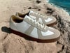 Six feet German trainer leather + suede handmade sneaker 