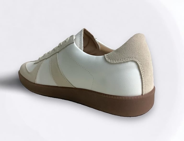 Six feet German trainer leather + suede handmade sneaker Image 4