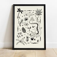 Image 3 of Croco Sunset - Print A3