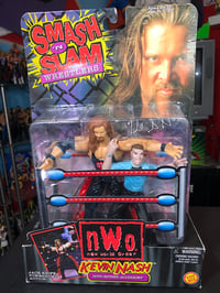 Image 1 of KEVIN NASH (& PALE REFEREE) SMASH N SLAM WCW TOY BIZ 1999 FIGURE