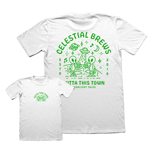 Image of Celestial Brews T-Shirt  | White 👽