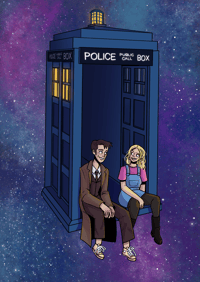 Image 3 of Doctor & Friends Art Print Part 1