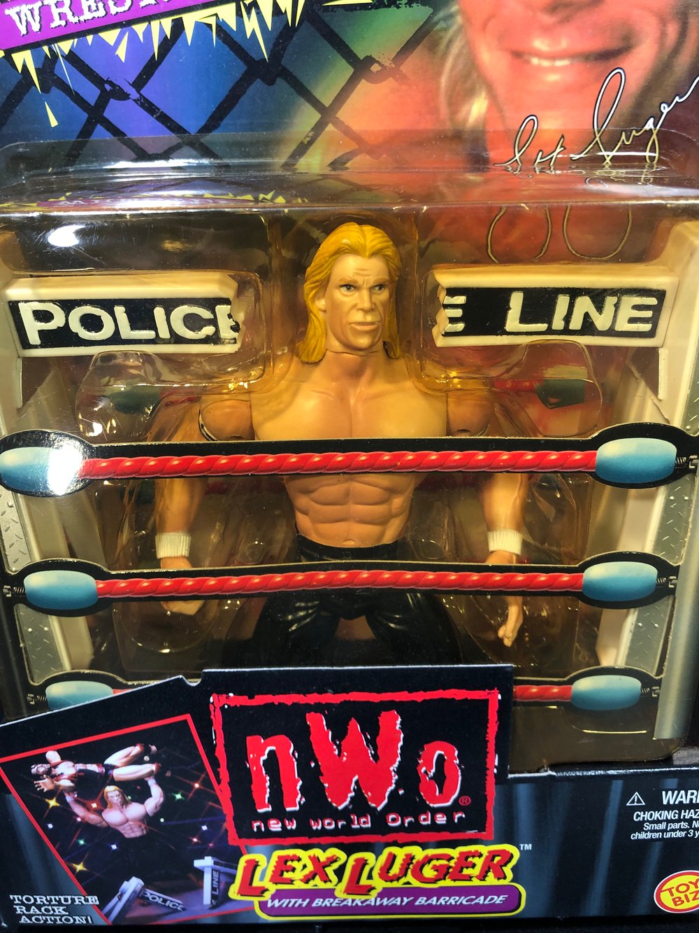 LEX LUGER V1 Smash N Slam WCW Toy Biz 1999 Figure