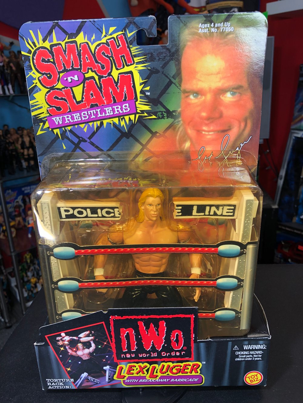 LEX LUGER V1 Smash N Slam WCW Toy Biz 1999 Figure