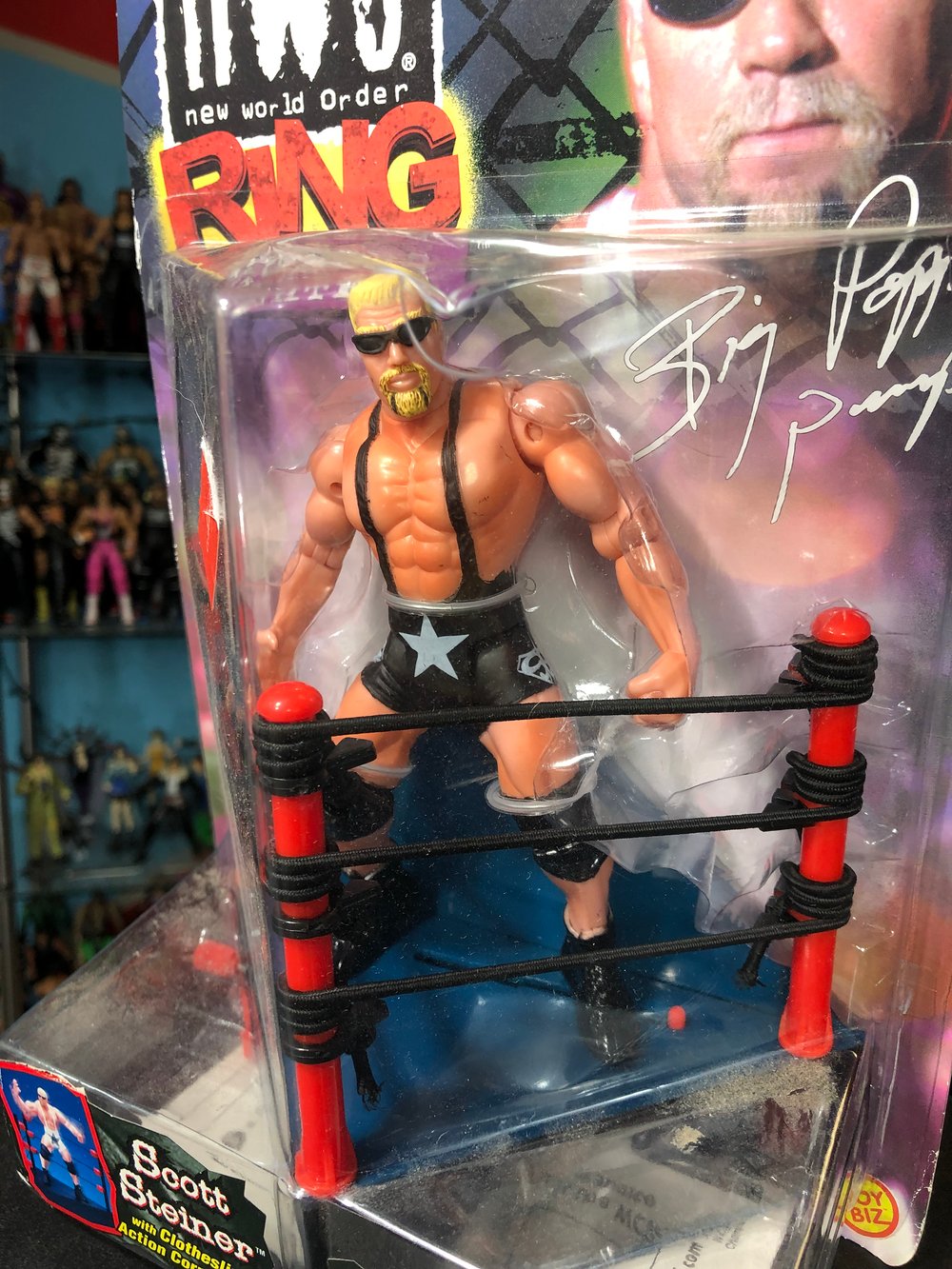 SCOTT STEINER (BLACK) RING FIGHTERS SERIES 2 WCW TOY BIZ 1999 FIGURE