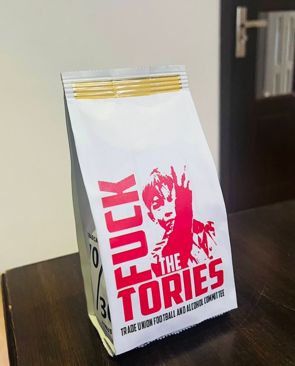 'Fuck the Tories' Ground Coffee. 100gms