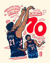 Image 1 of Embiid's 70 print