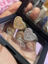 Image 1 of zirconia heart ring