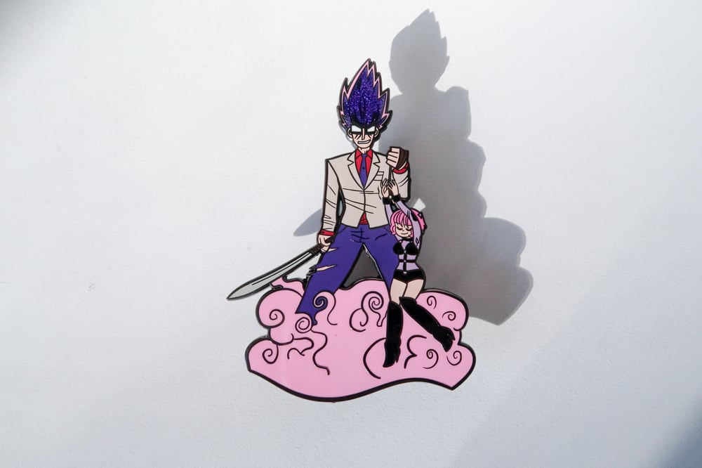 Gideon & Ramona - Large Hard Enamel Pin