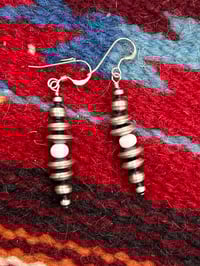 Image 1 of Silver Beaded Dangles