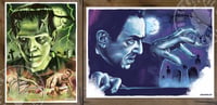 Image 1 of Frankenstein (Boris Karloff) and Dracula (Bela Lugosi) print set