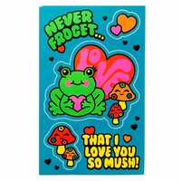 Image 2 of Frog Mushroom Sticker Card