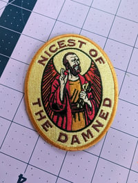 Image 1 of "Nicest of the Damned" Iron-on Patch