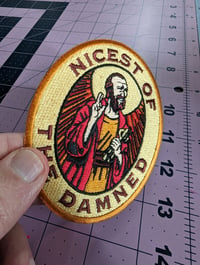 Image 4 of "Nicest of the Damned" Iron-on Patch