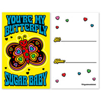 Image 2 of Butterfly Sugar Baby Sticker Card