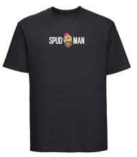 Image 2 of SPUDMAN BLACK T-SHIRT