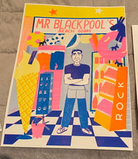 Image 2 of A3 Mr Blackpool Risograph Art Print