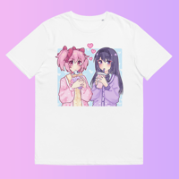 Casual Madoka x Homura Unisex organic cotton t-shirt