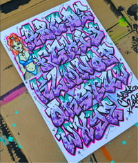 Image 1 of Graffiti Font Alphabet