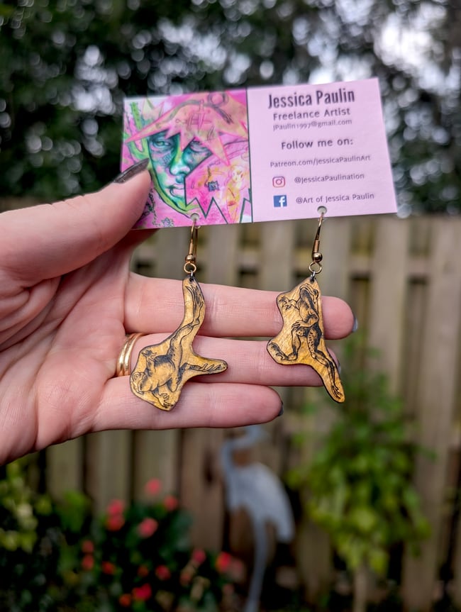 Frog Pendant Earrings
