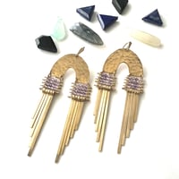 Image 1 of Arcus Earrings with Amethyst