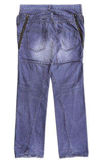 06 PPFM Purple Double Waist Denim - XL | neverlandsupply