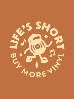 Image of Life's Short Buy More Vinyl T-Shirt  | Toast 🎵 
