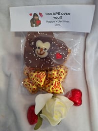 "I go ape over you" Valentine monkey!