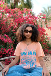 Salmon Pink Ragianna Tee (M)