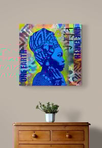 Image 2 of "One Earth Rising" 24”x24” Original Painting