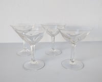 Image 1 of Set of 4 Faceted Aperitif Glasses