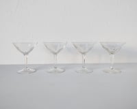 Image 2 of Set of 4 Faceted Aperitif Glasses