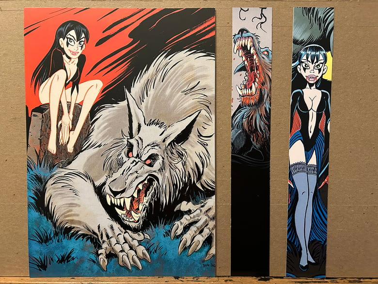 Image of WULF and BATSY MINI-POSTER and BOOKMARK SET