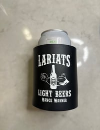 LARIATS LIGHT BEERS KOOZIE