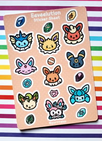 Image 1 of Eeveelution Sticker Sheet