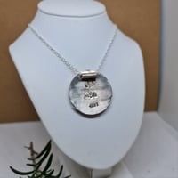 Image 5 of Enamel and Silver Hand Painted Pendant Rose - (SJ037)
